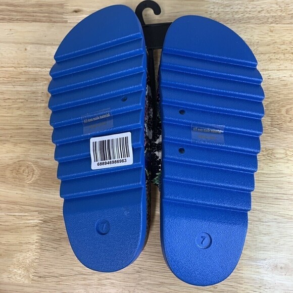 HENRY Ferrera Fabulous Sz 7 Womens Slide Snake Multicolor Design Sandals Buckle - Picture 10 of 10